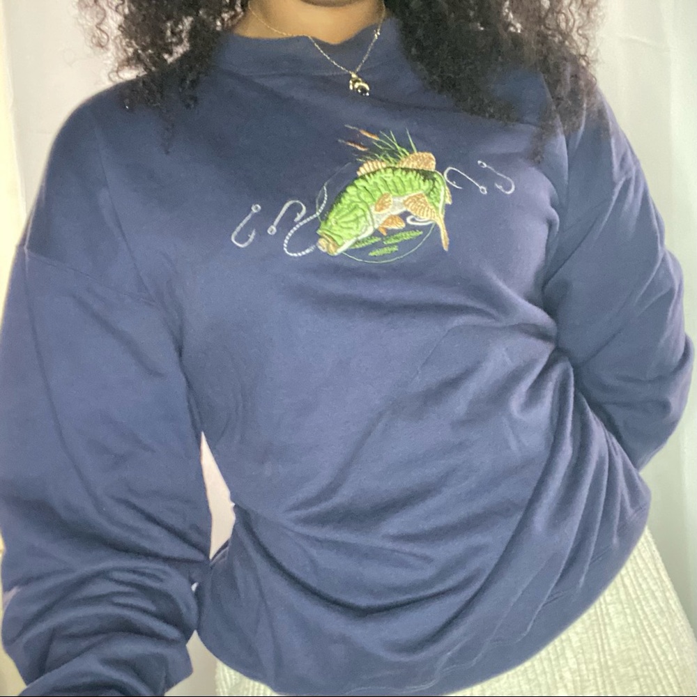 VINTAGE MC SPORT NAVY BLUE CREWNECK